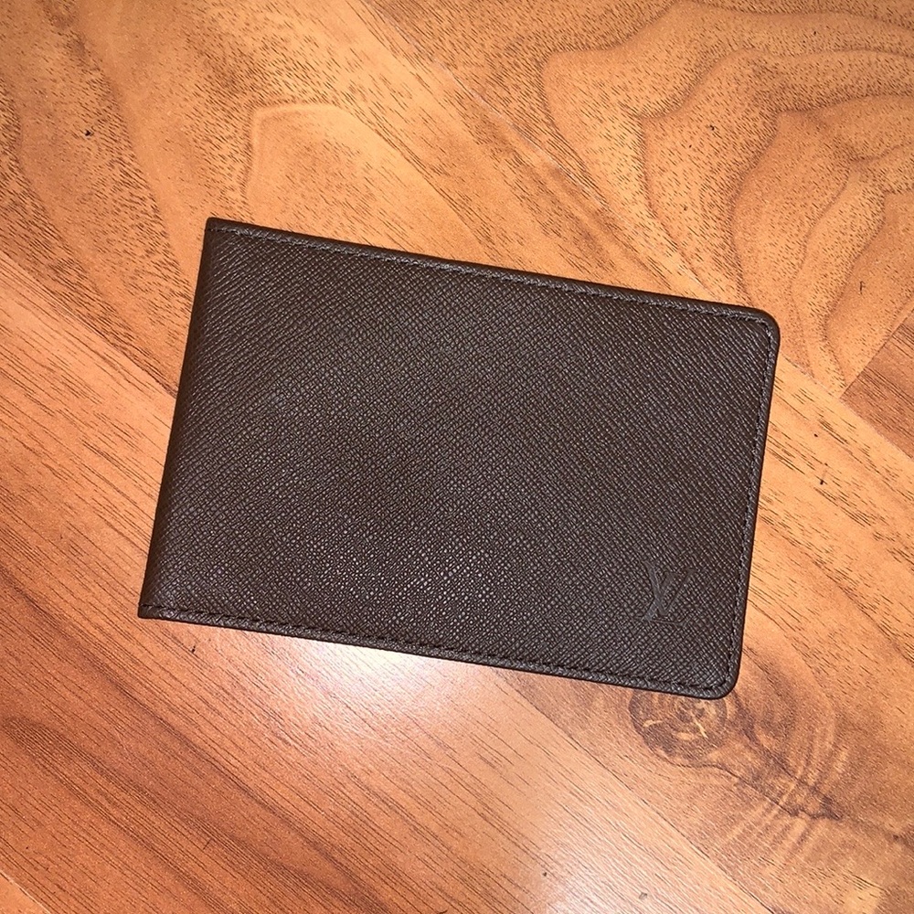 Authentic Louis Vuitton Taiga Leather ID / Card Holder